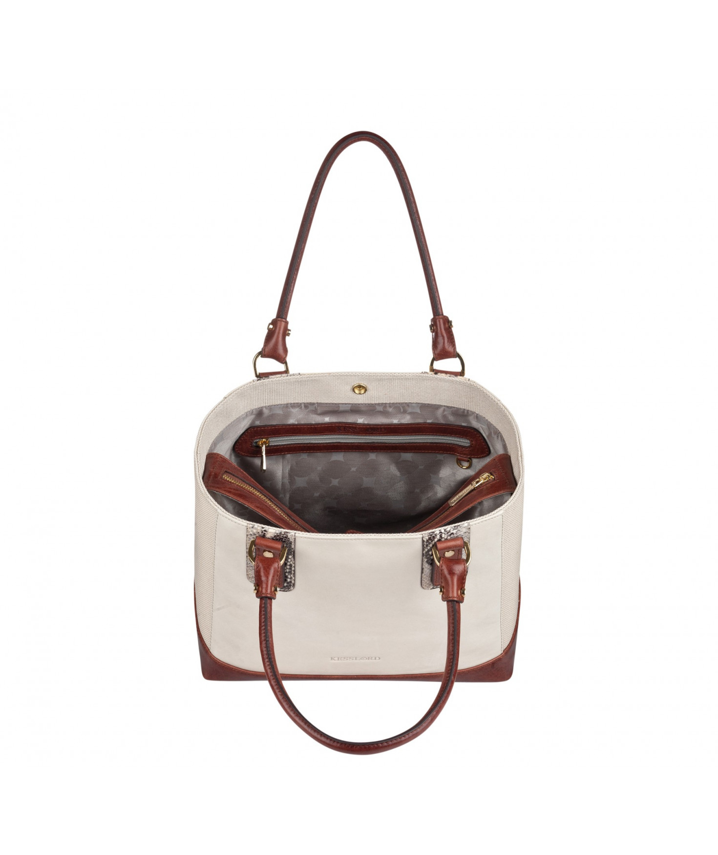 Harpo Metis Sacs Porte main en Toile et Cuir de vachette KESSLORD